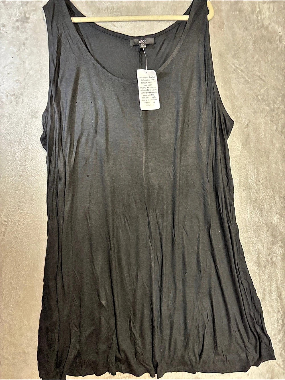 Ellos Black Mini Dress Size 4X NWT